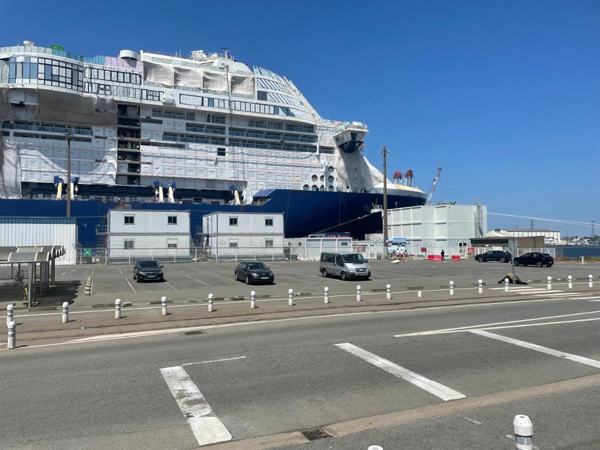 Studio Cosy Avec Terrasse, Proche Chantiers Et Airbus Saint-Nazaire  Esterno foto
